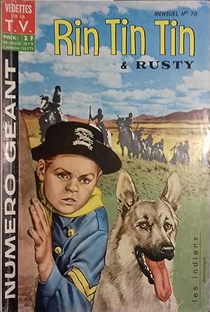 Image du vendeur pour Rintintin et Rusty N 70. Numro gant. La haine mortelle du Capitaine Malcom. Dcembre 1965. mis en vente par Librairie Et Ctera (et caetera) - Sophie Rosire