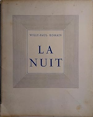 Imagen del vendedor de La nuit. Pomes. a la venta por Librairie Et Ctera (et caetera) - Sophie Rosire