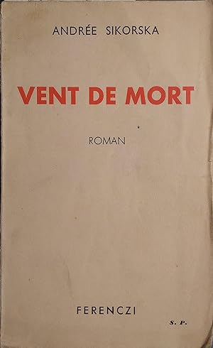 Seller image for Vent de mort. Roman. for sale by Librairie Et Ctera (et caetera) - Sophie Rosire