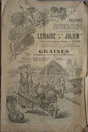 Catalogue des graines Lemaire et Julien 1930. Graines potagères, fourragères et de fleurs.