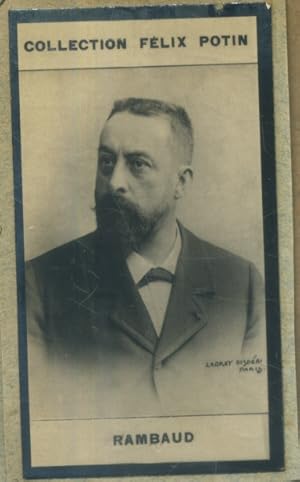 Seller image for Photographie de la collection Flix Potin (4 x 7,5 cm) reprsentant : Alfred-Nicolas Rambaud, homme politique. Dbut XXe. Vers 1900. for sale by Librairie Et Ctera (et caetera) - Sophie Rosire