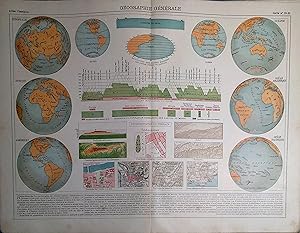 Seller image for Gographie gnrale. Carte N 22-23 extraite de l'Atlas classique (Gographie moderne). for sale by Librairie Et Ctera (et caetera) - Sophie Rosire