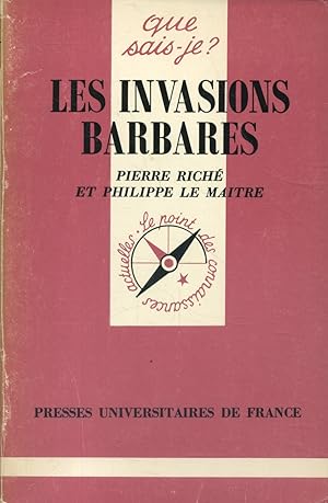 Bild des Verkufers fr Les invasions barbares. zum Verkauf von Librairie Et Ctera (et caetera) - Sophie Rosire