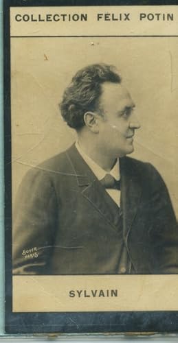 Image du vendeur pour Photographie de la collection Flix Potin (4 x 7,5 cm) reprsentant : Sylvain, artiste dramatique. Dbut XXe. Vers 1900. mis en vente par Librairie Et Ctera (et caetera) - Sophie Rosire