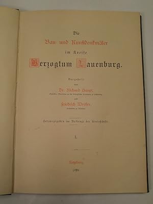 Die Bau- und Kunstdenkmäler im Kreise Herzogtum Lauenburg. Herausgegeben im Auftrage der Kreisstände