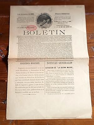 BOLETIN DE LA SOCIEDAD ESPAÑOLA DE SALVAMENTO DE NAUFRAGOS. nº CXXXVIII. 1 de Diciembre de 1896