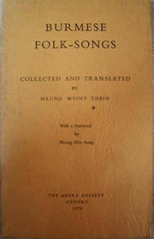 Immagine del venditore per Burmese Folk-Songs venduto da SEATE BOOKS