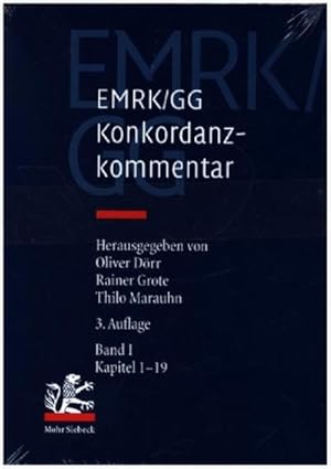 Bild des Verkufers fr EMRK/GG: Konkordanzkommentar zum europischen und deutschen Grundrechtsschutz zum Verkauf von AHA-BUCH