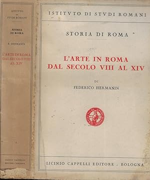 Bild des Verkufers fr L'arte in Roma dal secolo VIII al XIV zum Verkauf von Biblioteca di Babele