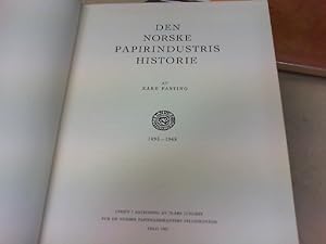 Seller image for Den Norske Papirindustris Historie 1893 - 1968 for sale by ABC Versand e.K.