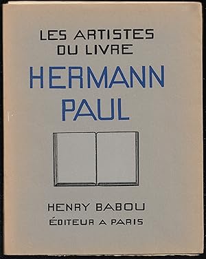 Les ARTISTES du LIVRE - HERMANN PAUL