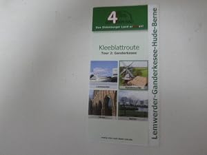 Image du vendeur pour Kleeblattroute Tour 2: Ganderkesee. Lemwerder-Ganderkesee-Hude-Berne. 4 auf dem Rad. Faltkarte mis en vente par Deichkieker Bcherkiste