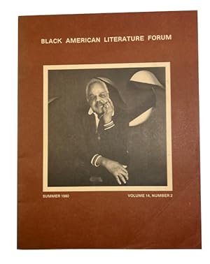 Seller image for Black American Literature Forum, Vol. 14, No. 2 (Summer, 1980) for sale by McBlain Books, ABAA