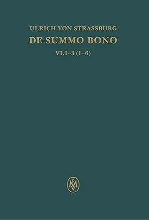 Immagine del venditore per De summo bono. Kritische lateinische Edition venduto da moluna