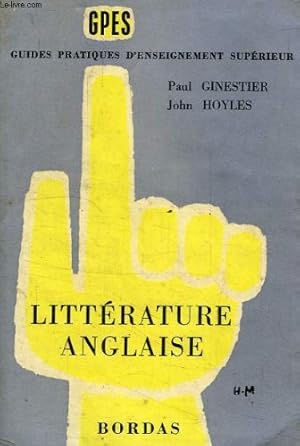 Imagen del vendedor de Litterature anglaise a la venta por Ammareal