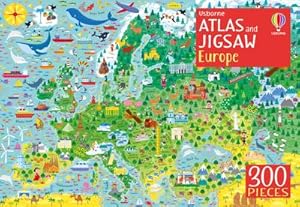 Bild des Verkufers fr Usborne Atlas and Jigsaw Europe zum Verkauf von Smartbuy