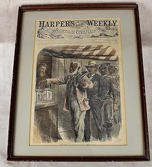"The First Vote" of African Americans in Virginia in the November 16, 1867, issue of Harper's Wee...