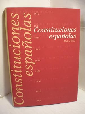 Imagen del vendedor de Constituciones Espaolas a la venta por Librera Antonio Azorn