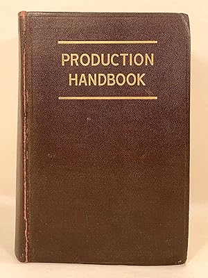 Imagen del vendedor de Production Handbook a la venta por Old New York Book Shop, ABAA