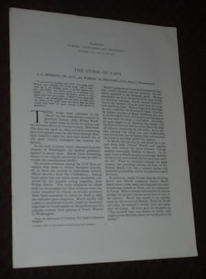 Seller image for The Curse of Cain for sale by Pensees Bookshop