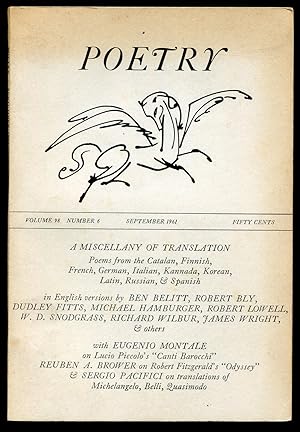 Image du vendeur pour Poetry - Volume 98, Number 6, September 1961 mis en vente par Between the Covers-Rare Books, Inc. ABAA