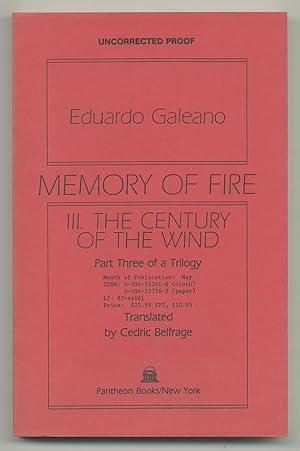 Imagen del vendedor de Memory of Fire III: Century of the Wind a la venta por Between the Covers-Rare Books, Inc. ABAA