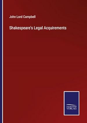 Seller image for Shakespeare's Legal Acquirements for sale by AHA-BUCH GmbH