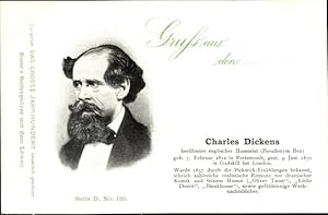 Bild des Verkufers fr Ansichtskarte / Postkarte Schriftsteller Charles Dickens, Oliver Twist, Reklame, Esser's Seifenpulver - Das Groe Jahrhundert D 120 zum Verkauf von akpool GmbH