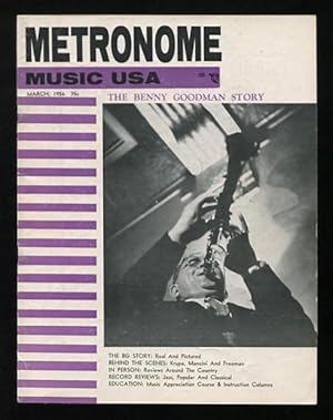 Bild des Verkufers fr Metronome [magazine] (March 1956) [cover story: THE BENNY GOODMAN STORY] zum Verkauf von ReadInk, ABAA/IOBA