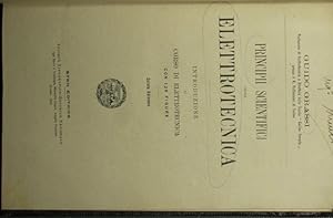 Bild des Verkufers fr Principii scientifici della elettrotecnica zum Verkauf von Antica Libreria di Bugliarello Bruno S.A.S.