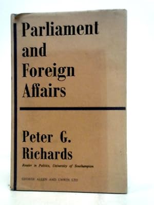 Bild des Verkufers fr Parliament and Foreign Affairs zum Verkauf von World of Rare Books