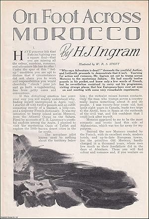 Bild des Verkufers fr On Foot Across Morocco. A complete 2 part uncommon original article from the Wide World Magazine, 1938. zum Verkauf von Cosmo Books