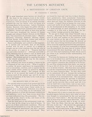 Imagen del vendedor de The Laymen's Movement; the Brotherhood of Christian Unity. An original article from the American Review of Reviews, 1892. a la venta por Cosmo Books