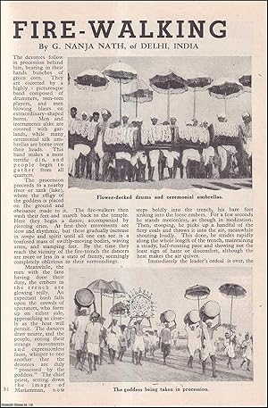 Seller image for Indian Fire-Walking. An uncommon original article from the Wide World Magazine, 1946. for sale by Cosmo Books