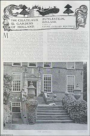 Immagine del venditore per Zuylestein, Holland. A Seat of Count Godard Bentinck. Several pictures and accompanying text, removed from an original issue of Country Life Magazine, 1907. venduto da Cosmo Books