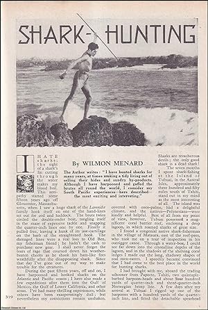 Seller image for Shark-Hunting, at the Island of Tubuai, in the Austral Isles. An uncommon original article from the Wide World Magazine, 1947. for sale by Cosmo Books