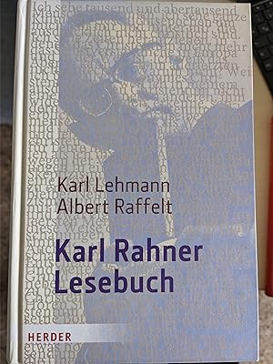 Bild des Verkufers fr Karl Rahner-Lesebuch zum Verkauf von Koinonia-Oriens Bookseller