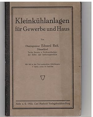 Seller image for Kleinkhlanlagen fr Gewerbe und Haus for sale by Bcherpanorama Zwickau- Planitz