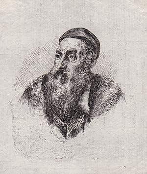 Bild des Verkufers fr Tiziano Vecelli (c.1490-1576) Titian Italian painter Maler pittore Kunstschilder Portrait zum Verkauf von Antiquariat Steffen Vlkel GmbH