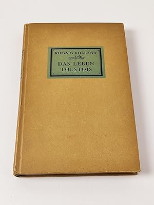 Seller image for Das Leben Tolstois. Herausgegeben von Wilhelm Herzog. Mit 8 Kunstdrucktafeln for sale by BcherBirne