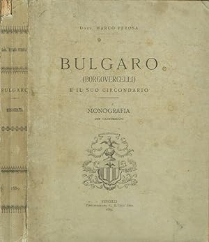 Imagen del vendedor de Bulgaro (Borgovercelli ) e il suo circondario a la venta por Biblioteca di Babele