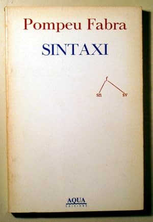 Bild des Verkufers fr SINTAXI - Barcelona 1982 zum Verkauf von Llibres del Mirall