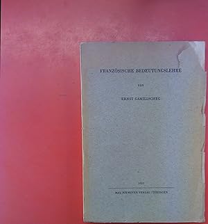 Seller image for Franzsische Bedeutungslehre. for sale by biblion2