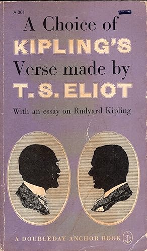 Imagen del vendedor de A Choice of Kipling's Verse Made By T.S. Eliot a la venta por A Cappella Books, Inc.