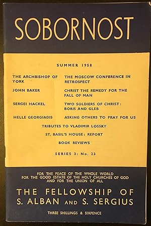 Sobornist: Series 3: No. 23, Summer 1958