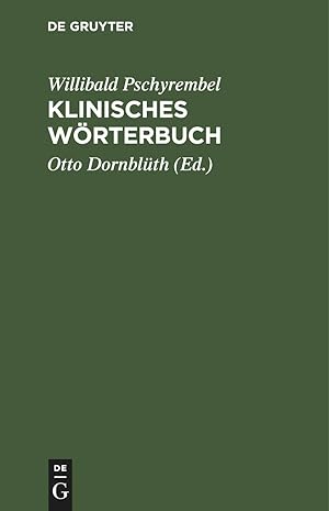 Seller image for Klinisches Woerterbuch for sale by moluna