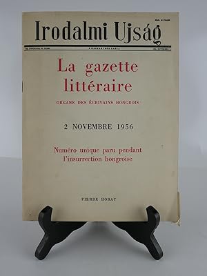 Bild des Verkufers fr Irodalmi Ujsaq. La gazette littraire, organe des crivains hongrois. 2 Novembre 1956. Numro unique paru pendant l'insurrection hongroise. zum Verkauf von Librairie Christian Chaboud