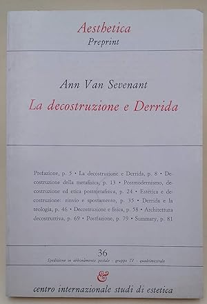 Seller image for LA DECOSTRUZIONE E DERRIDA (1992) for sale by Invito alla Lettura