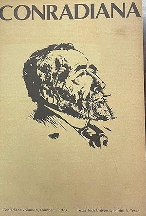 Imagen del vendedor de Conradiana: A Journal Of Joseph Conrad (Volume V, Number 3 - 1973) a la venta por BookMarx Bookstore