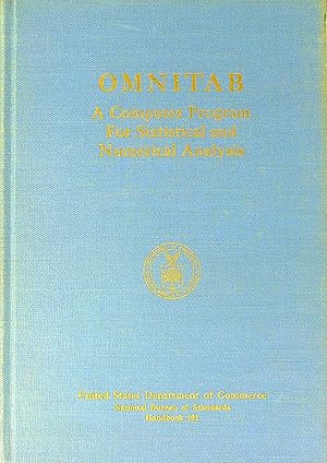 Bild des Verkufers fr Omnitab: A Computer Program for Statistical and Numerical Analysis zum Verkauf von Wonder Book